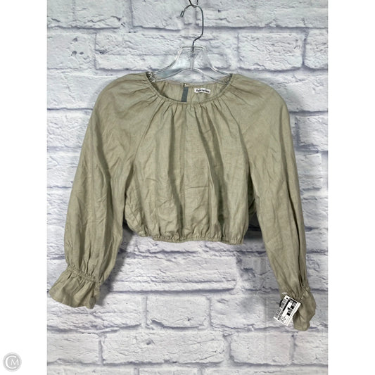 Top Long Sleeve By Reformation In Cream, Size: Xs