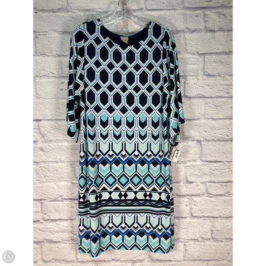 Dress Party Midi By Chicos In Geometric Pattern, Size: M