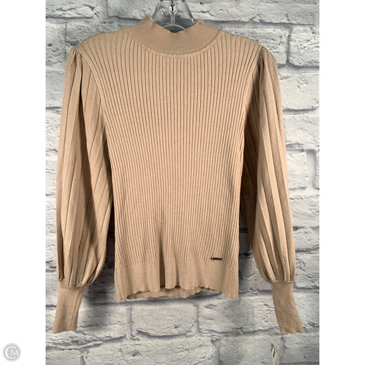 Top Long Sleeve By Tahari In Brown, Size: S