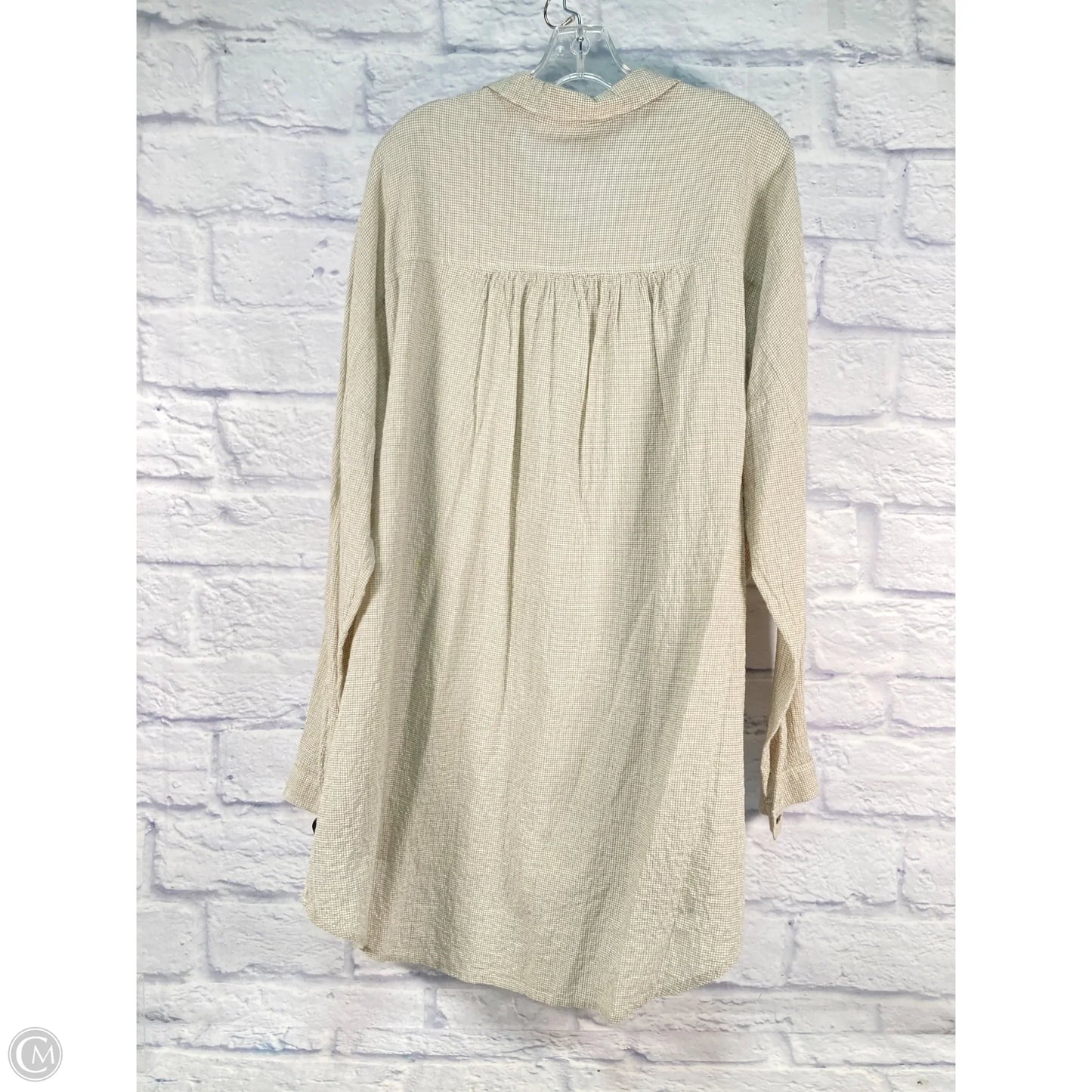 Tunic Long Sleeve By Free People In Green, Size: L