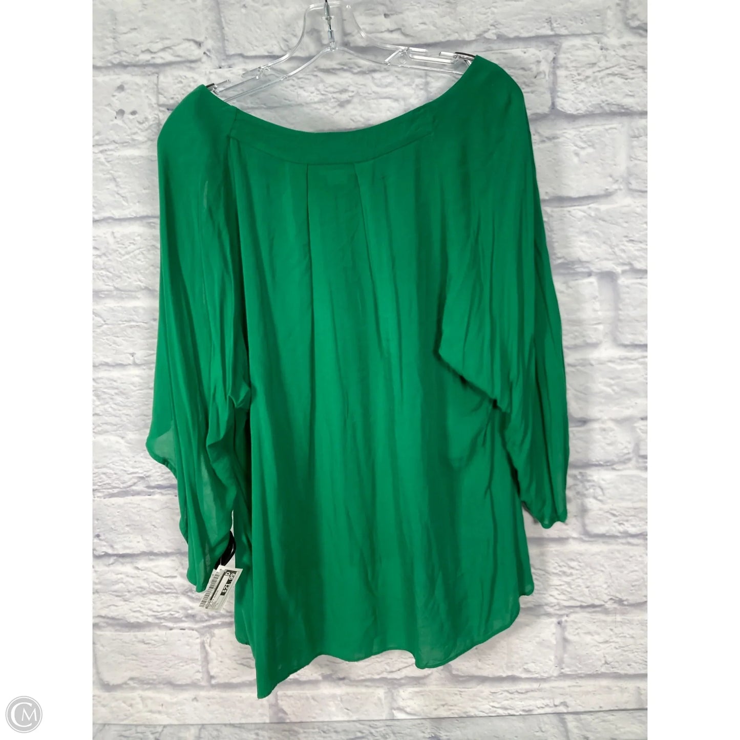 Top 3/4 Sleeve By Maeve In Green, Size: L