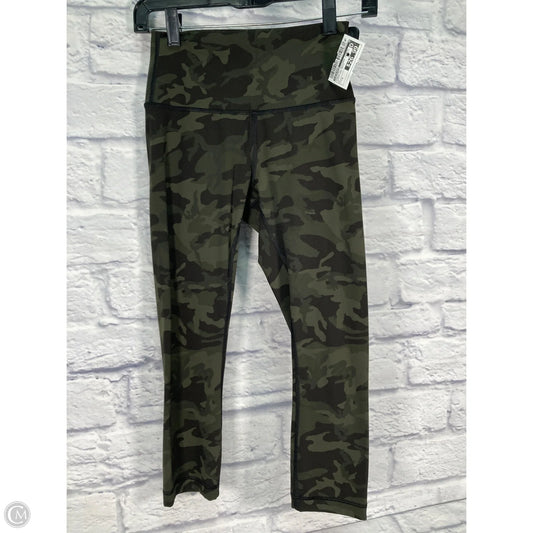 Athletic Leggings Capris By Lululemon In Camouflage Print, Size: 4