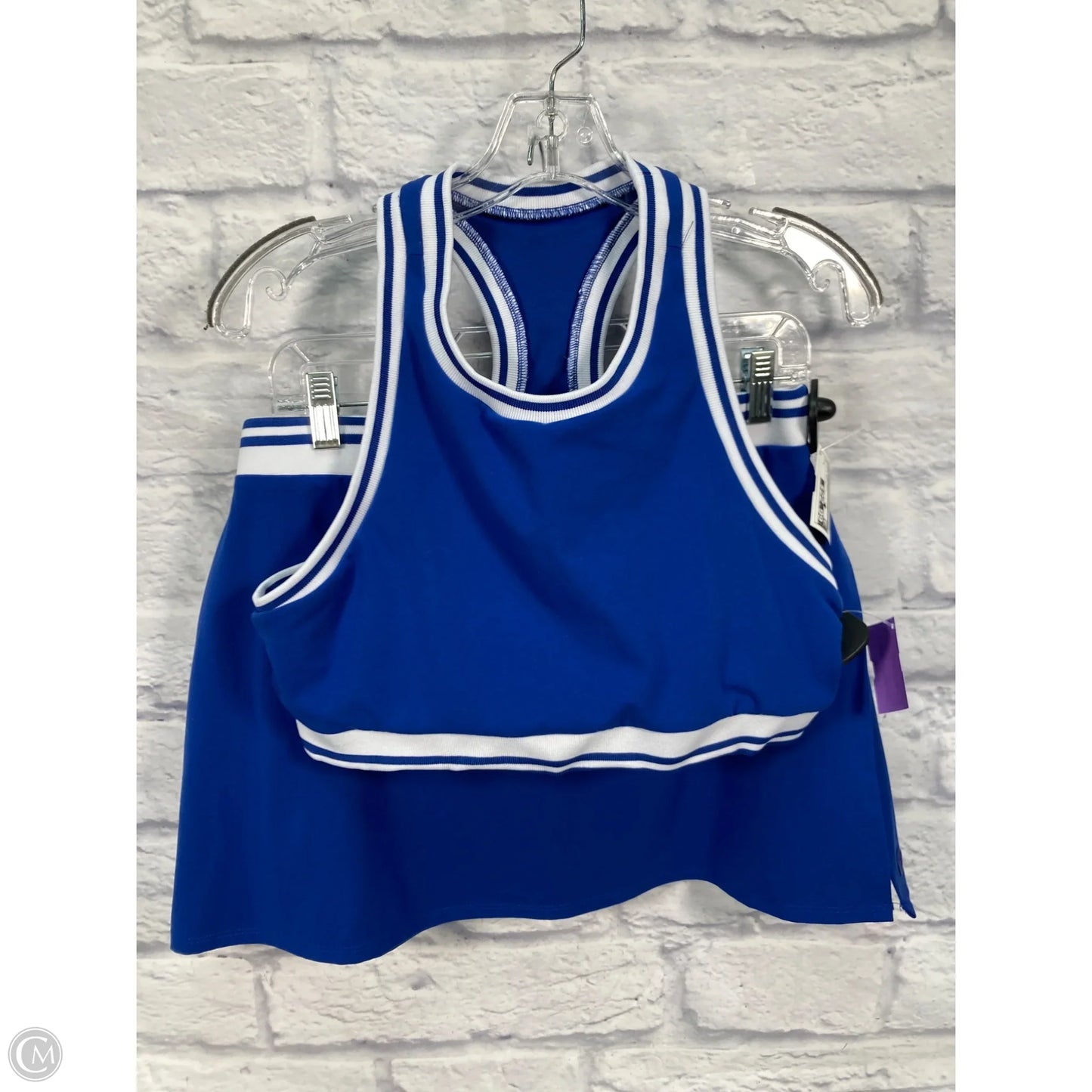 Skort 2pc Set By Glyder In Blue & White, Size: L