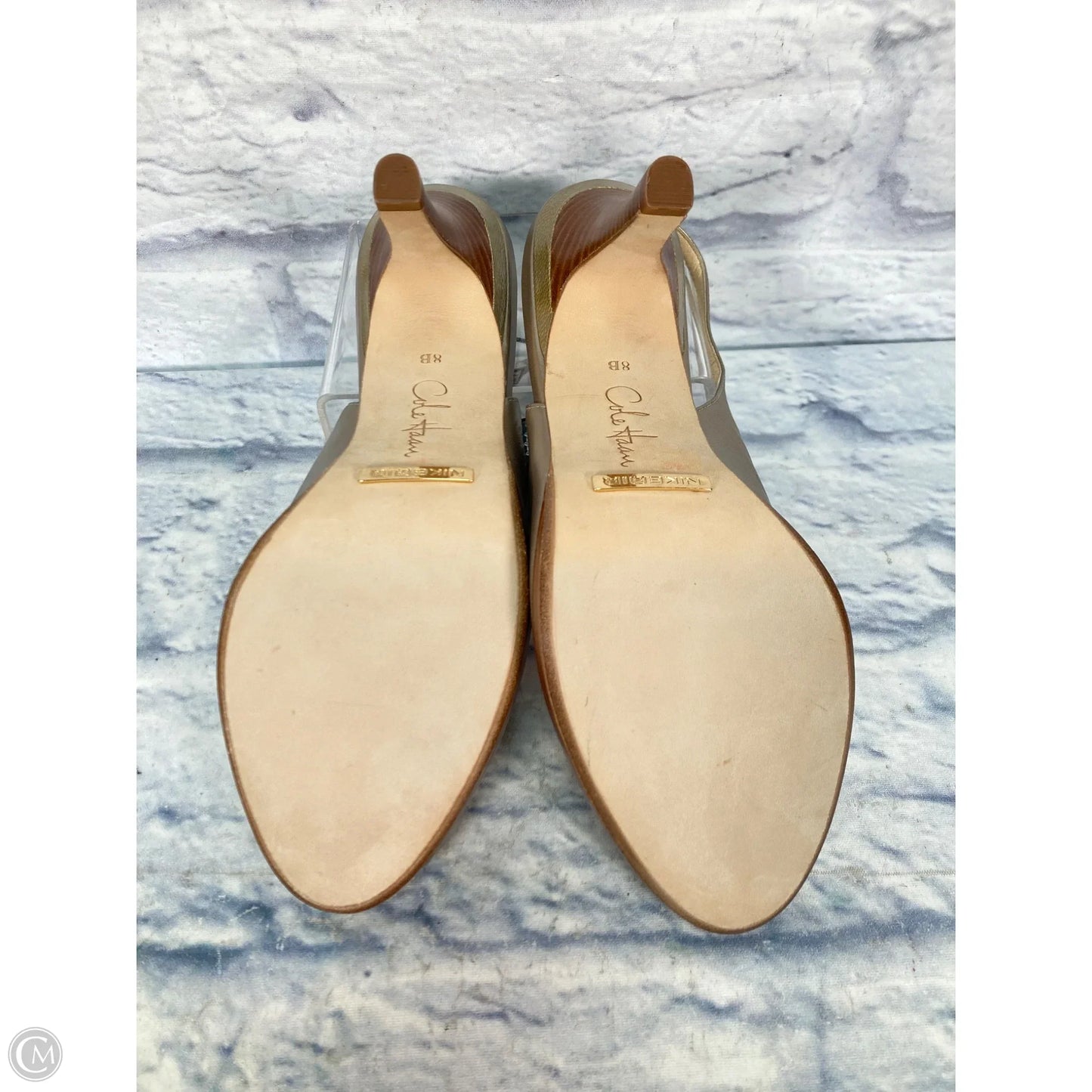 Shoes Heels Kitten By Cole-haan In Gold, Size: 8