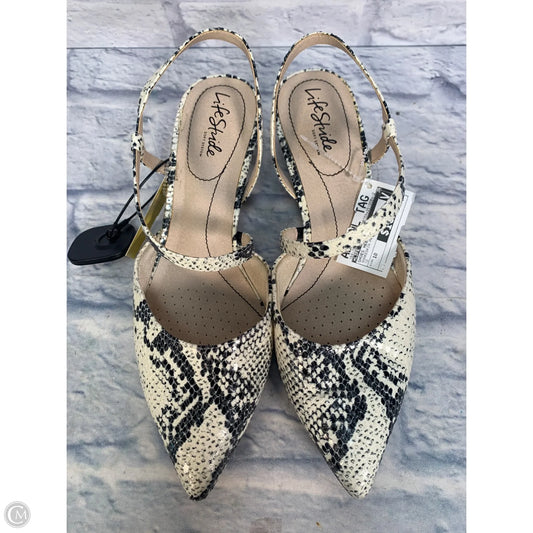 Shoes Heels Kitten By Life Stride In Snakeskin Print, Size: 10