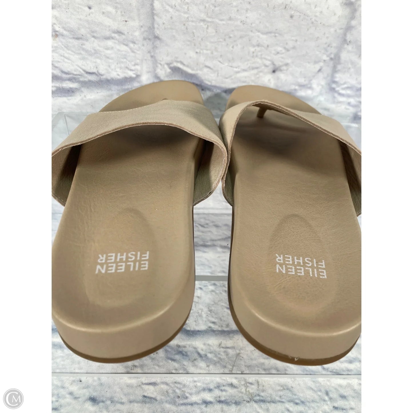 Sandals Flats By Eileen Fisher In Beige, Size: 8.5