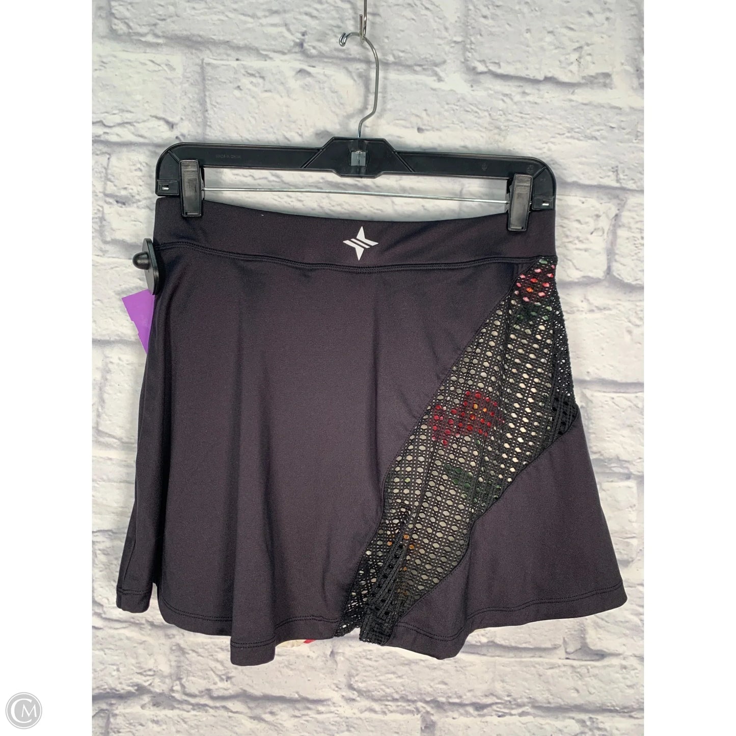Athletic Skort By Tuckernuck In Black & Cream, Size: M