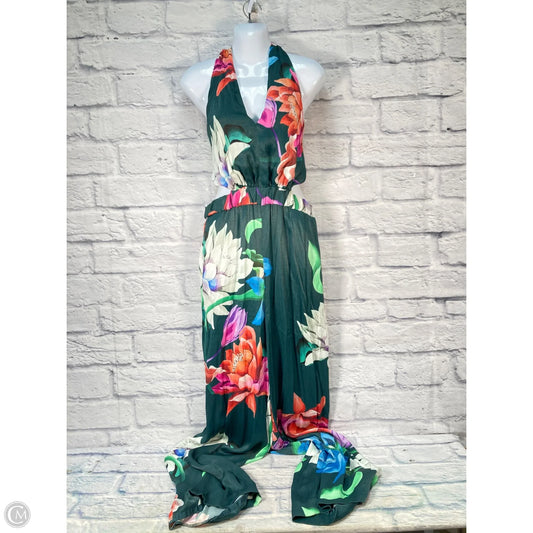 Jumpsuit By Maeve In Green & Orange, Size: M