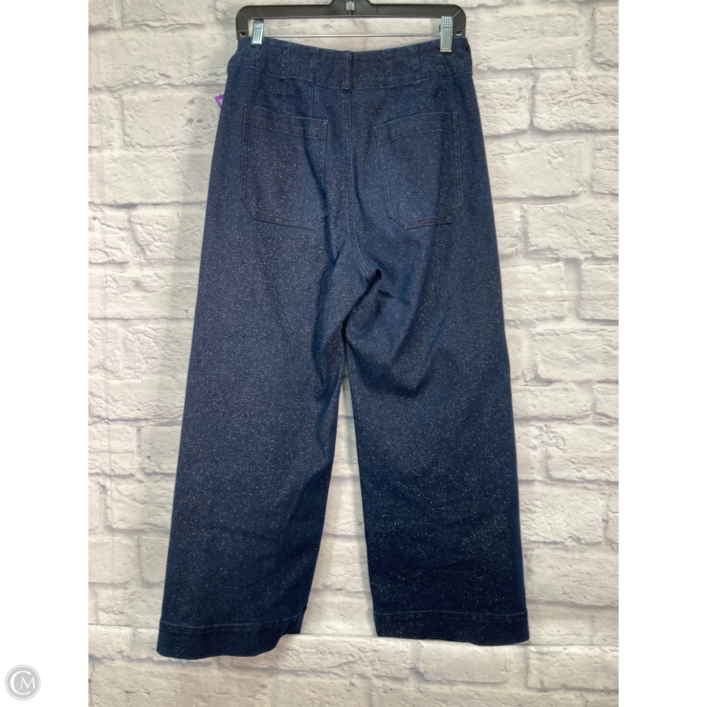 Pants Cropped By Maeve In Blue Denim, Size: 4