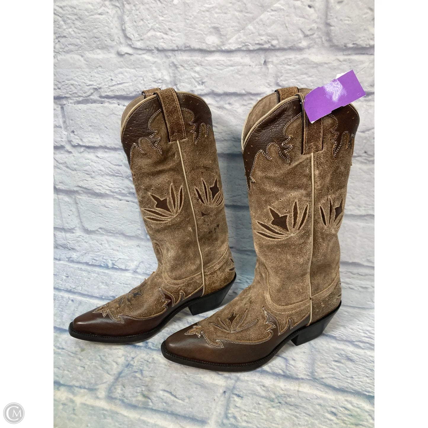 Boots Western By Justin In Brown, Size: 9.5
