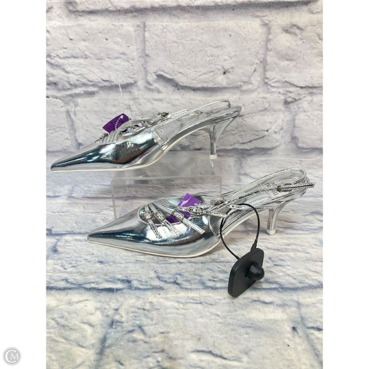 Shoes Heels Kitten By Jeffrey Campbell In Silver, Size: 6