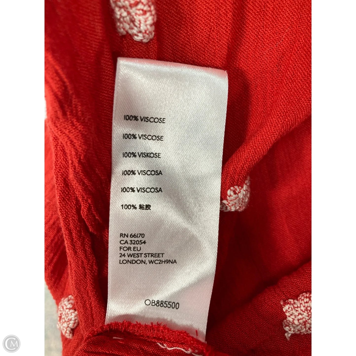 Dress Casual Maxi By Free People In Red & White, Size: L