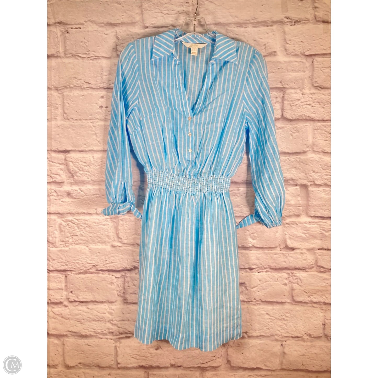 Dress Designer By Lilly Pulitzer In Blue & White, Size: Xs