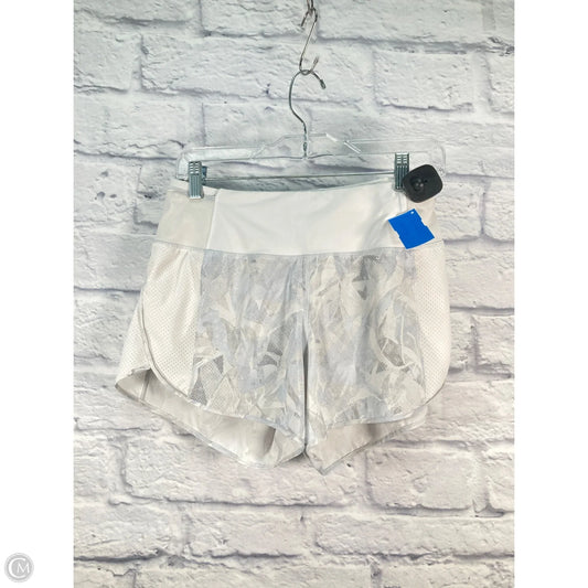Athletic Shorts By Lululemon In Grey & White, Size: S