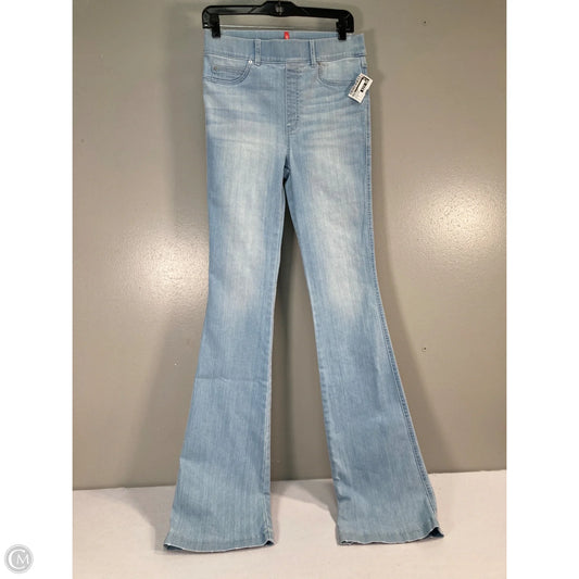 Jeans Flared By Spanx In Blue Denim, Size: 4