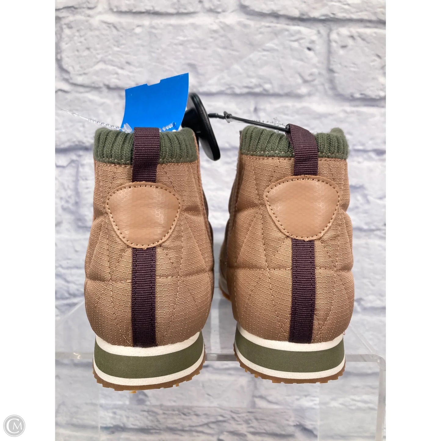 Boots Ankle Flats By Teva In Brown & Green, Size: 9