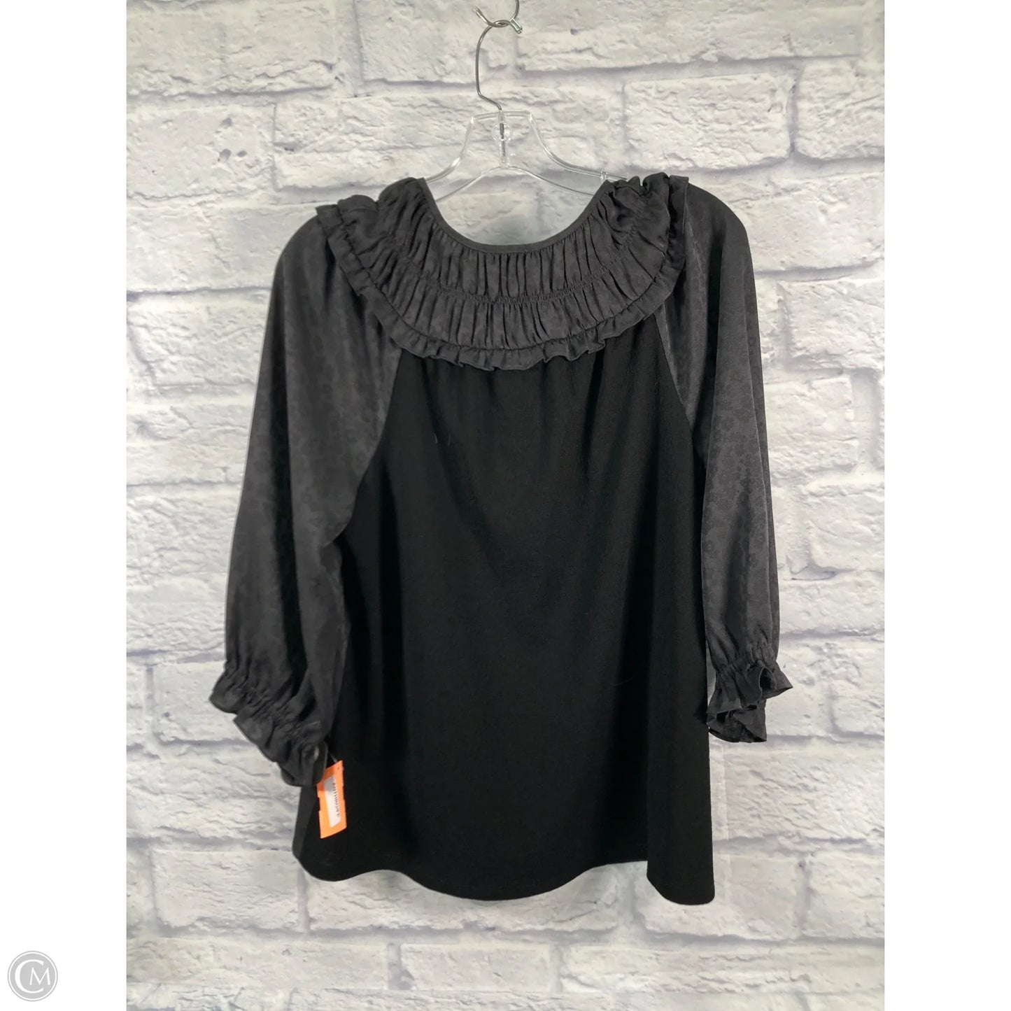 Top 3/4 Sleeve By Current Air In Green, Size: M