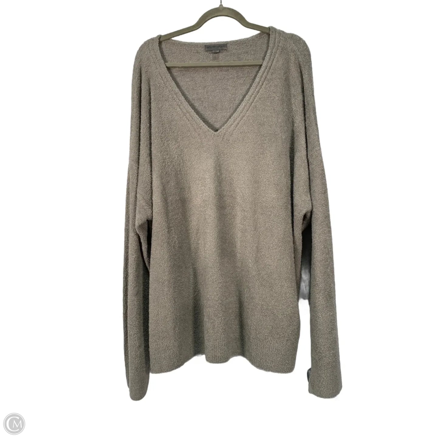 Sweater By Barefoot Dreams In Grey, Size: 3x