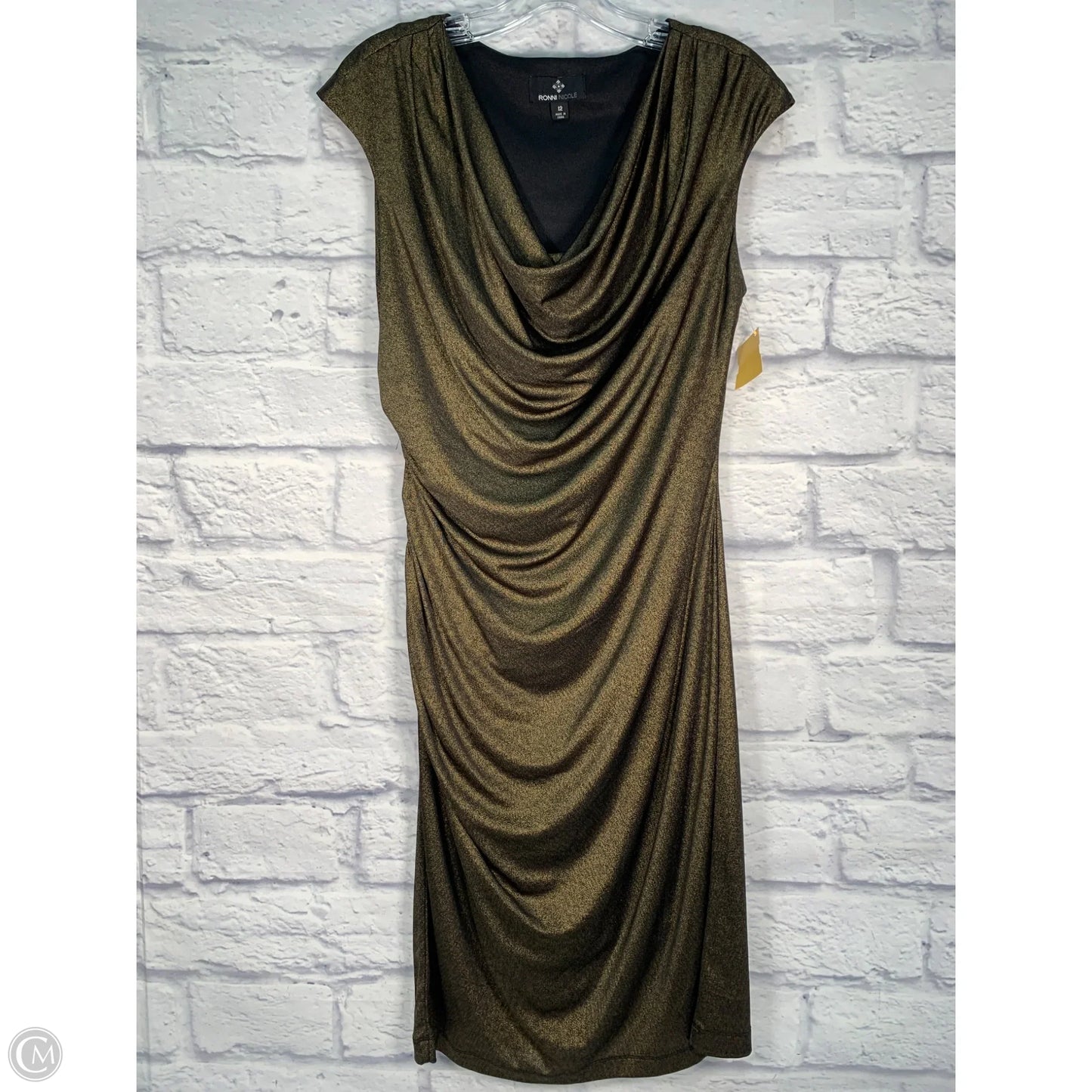 Dress Party Short By Ronnie Nicole In Gold, Size: L