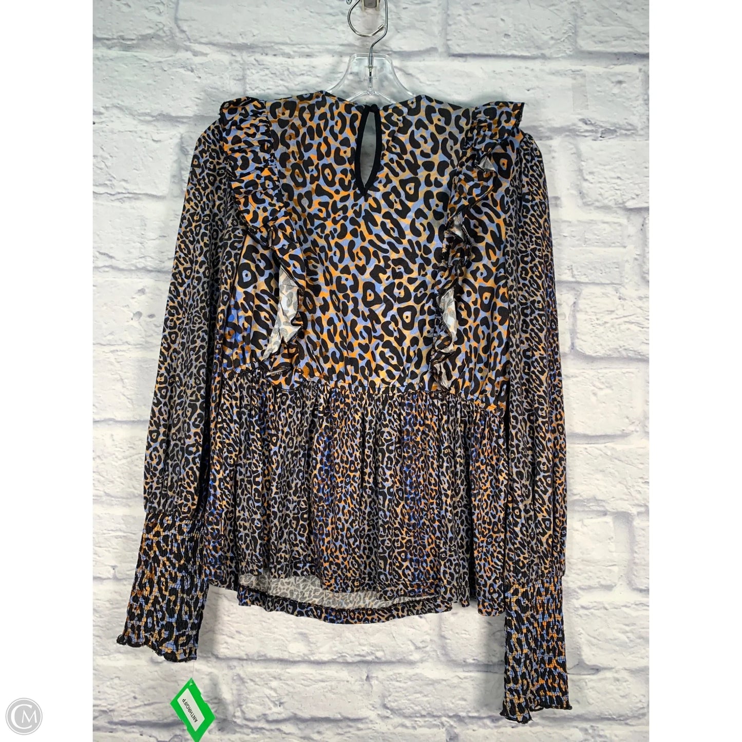 Blouse Long Sleeve By Blank London In Animal Print, Size: S