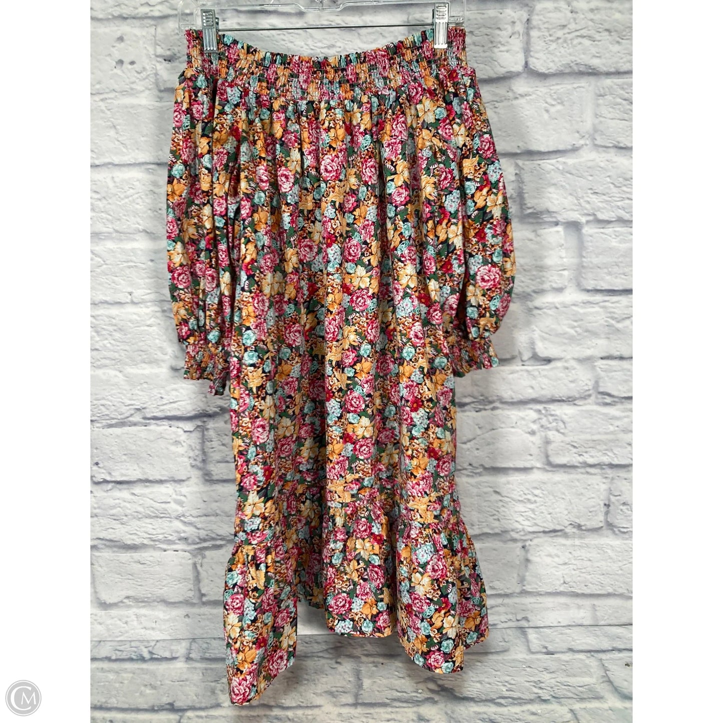 Dress Casual Short By Maeve In Pink & Yellow, Size: Xs