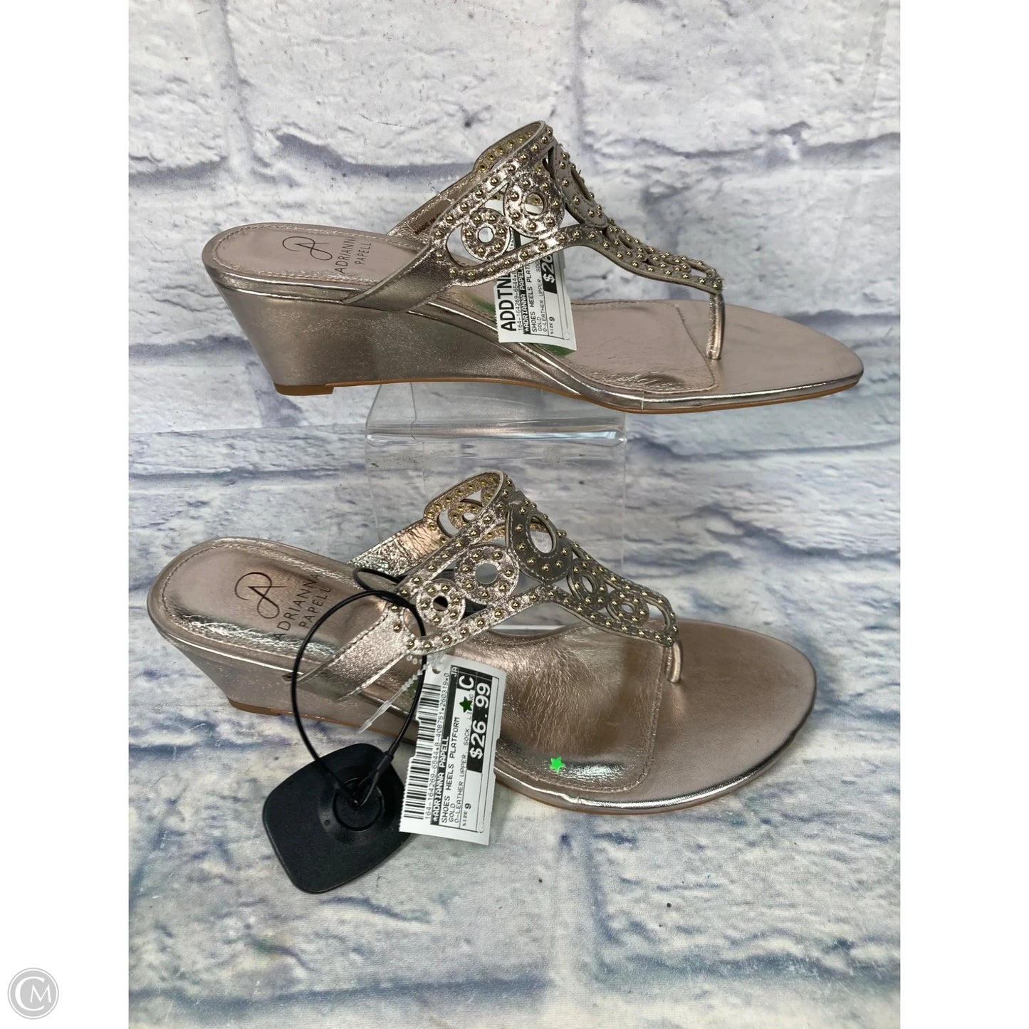Shoes Heels Platform By Adrianna Papell In Gold, Size: 9