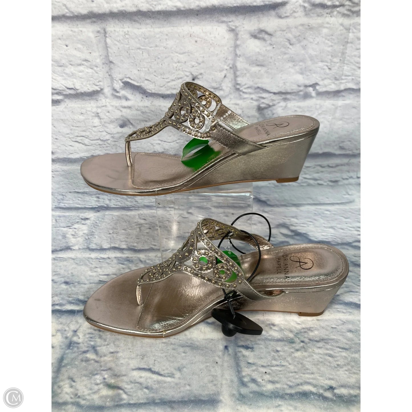Shoes Heels Platform By Adrianna Papell In Gold, Size: 9