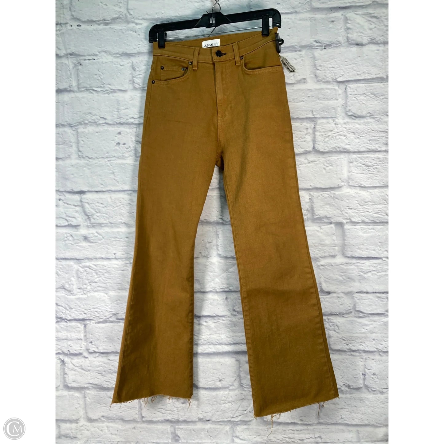 Jeans Boot Cut By Askk Ny In Gold, Size: 2