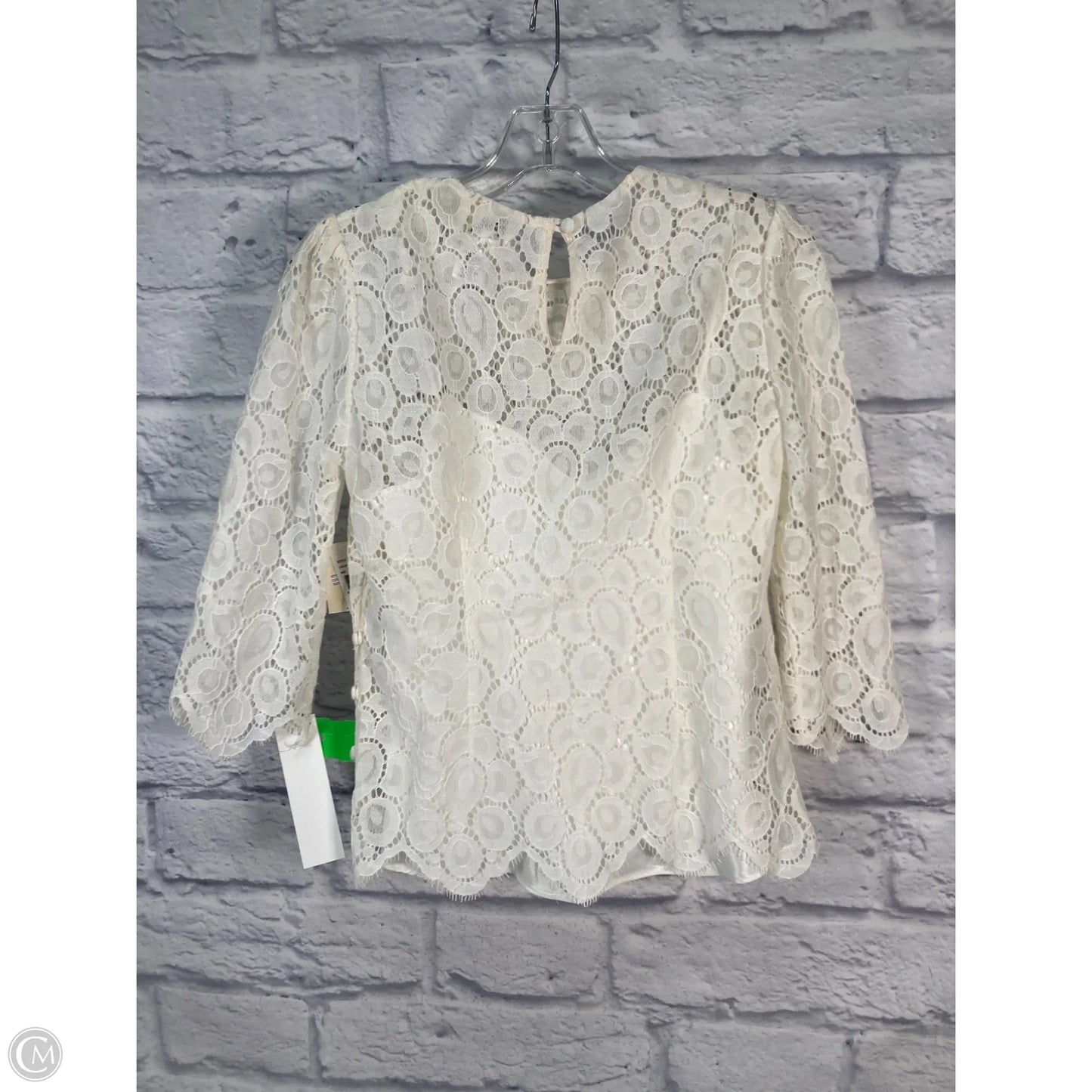 Blouse Designer By Milly In Cream, Size: S