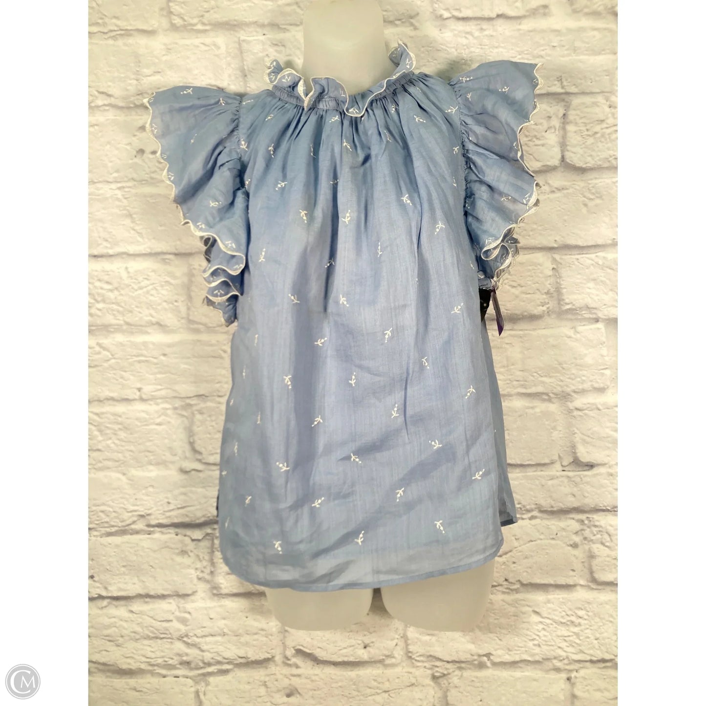 Top Sleeveless By Anthropologie In Blue, Size: Xs