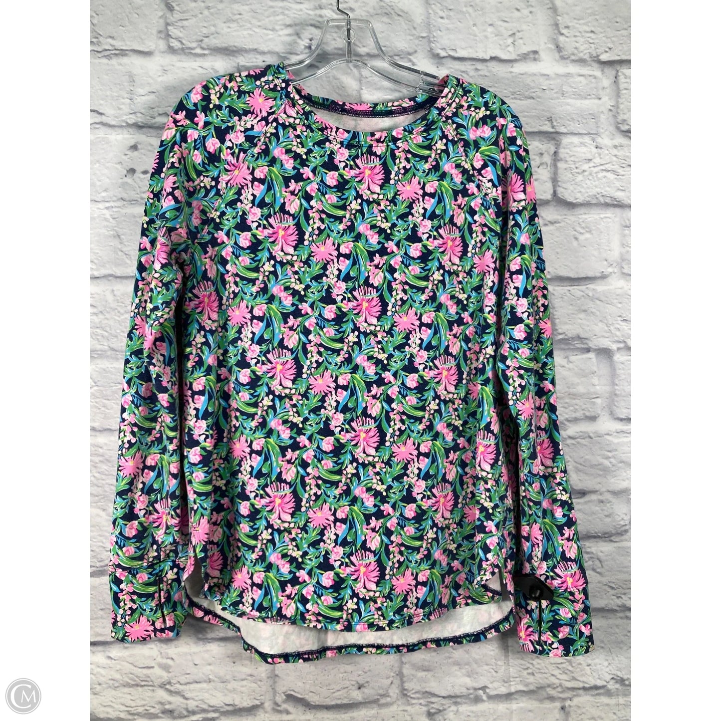 Sweatshirt Designer By Lilly Pulitzer In Blue & Green, Size: M