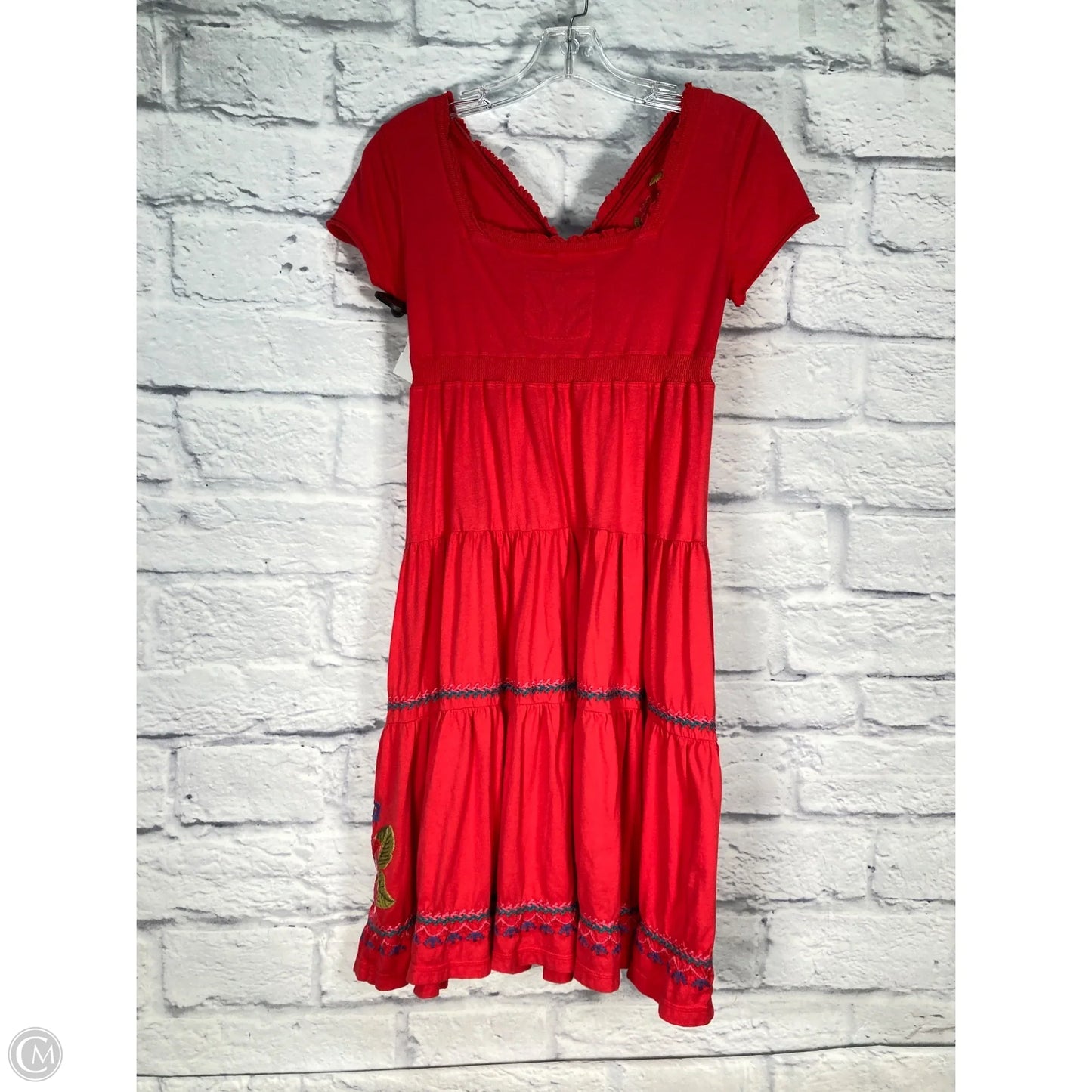 Dress Casual Short By Johnny Was In Red, Size: Xs