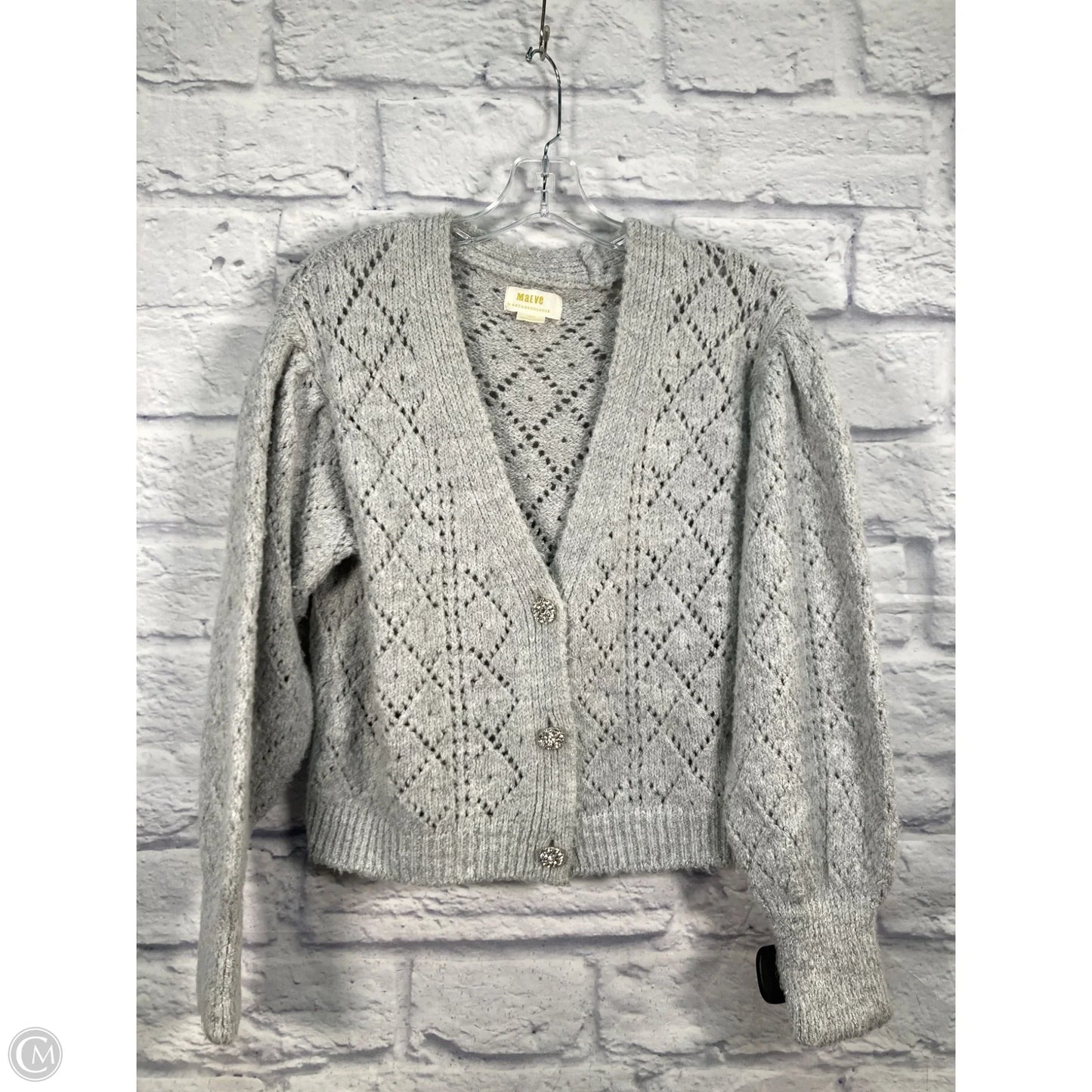 Sweater Cardigan By Maeve In Grey, Size: S