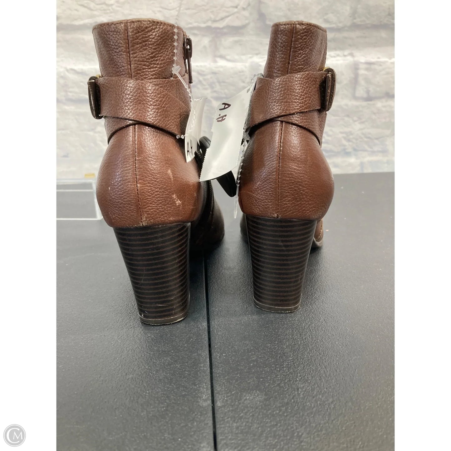 Boots Ankle Heels By Cole-haan In Brown, Size: 7.5