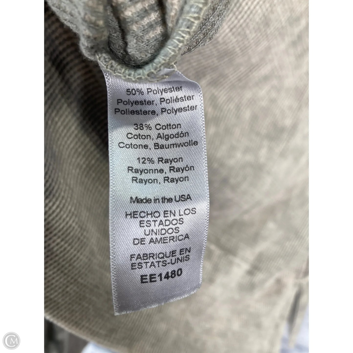 Sweatshirt Hoodie By Michael Stars In Grey, Size: L