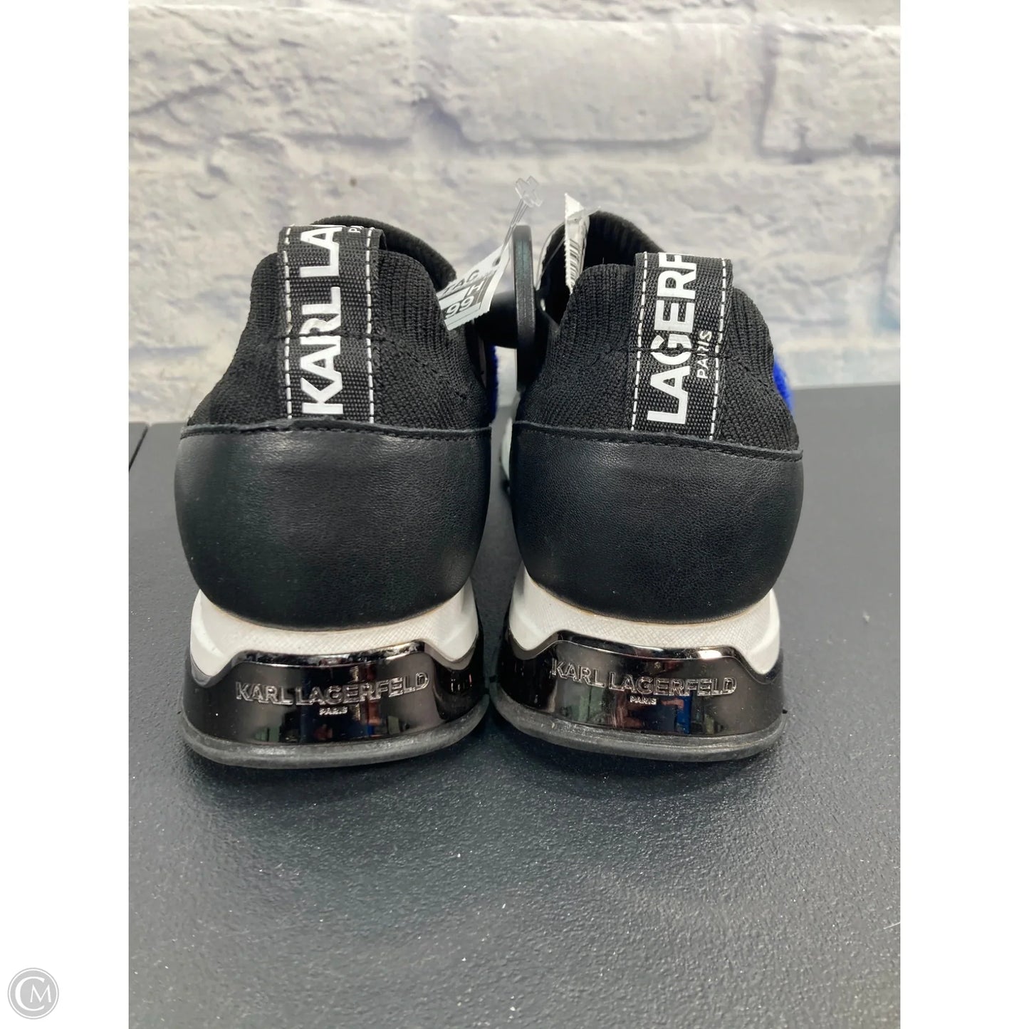 Shoes Designer By Karl Lagerfeld In Black, Size: 8.5