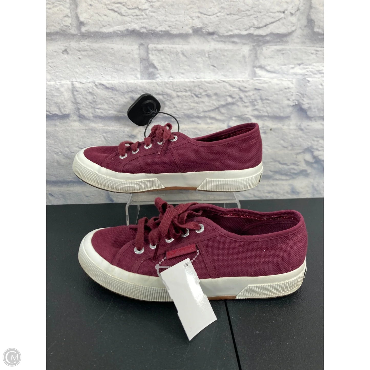 Shoes Sneakers By Superga In Maroon, Size: 6