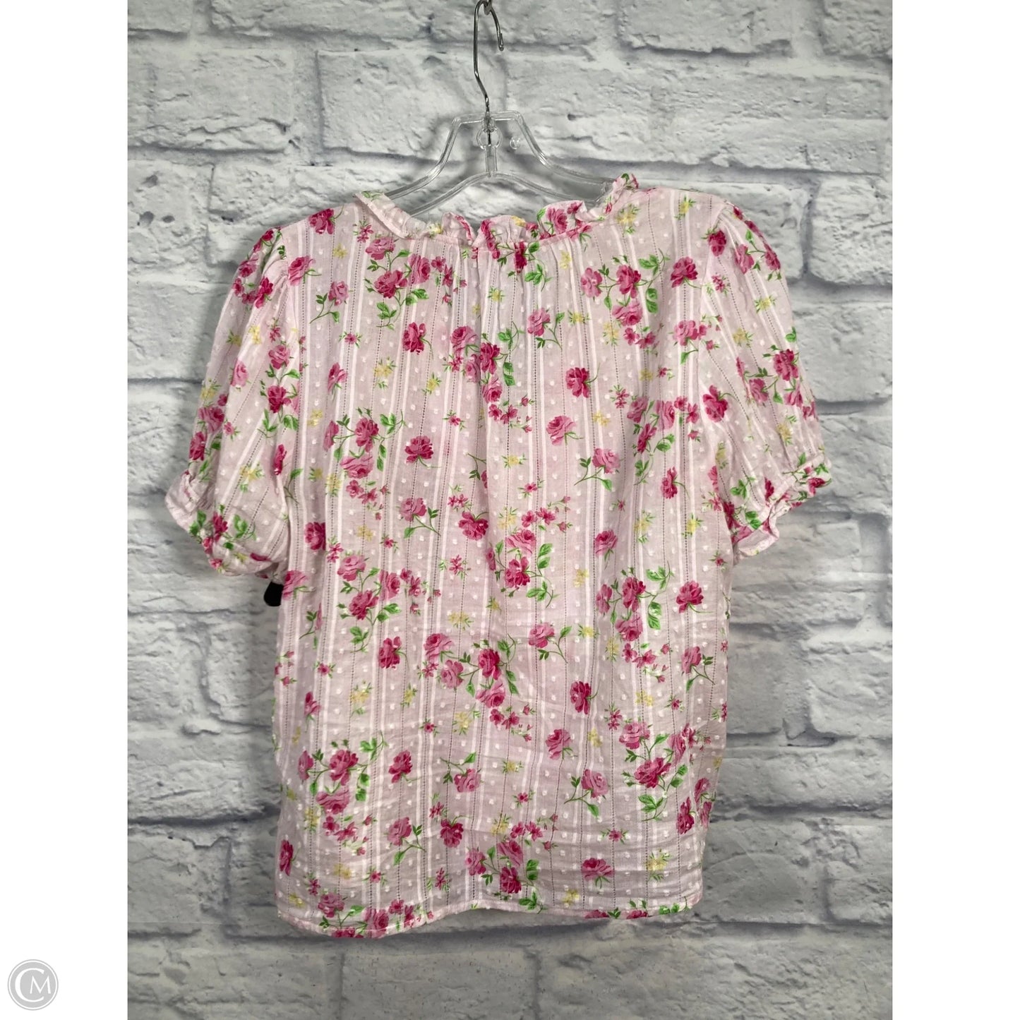 Top Short Sleeve By Nanette By Nanette Lepore In Floral Print, Size: M