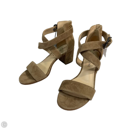 Shoes Heels Block By Via Spiga In Tan, Size: 6