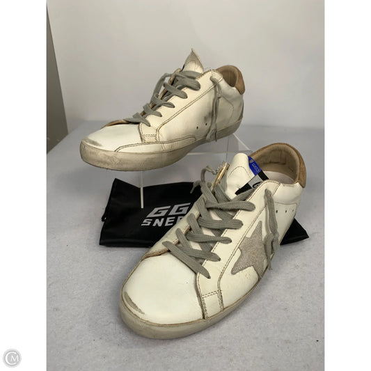 Shoes Luxury Designer By Golden Goose In Cream, Size: 9