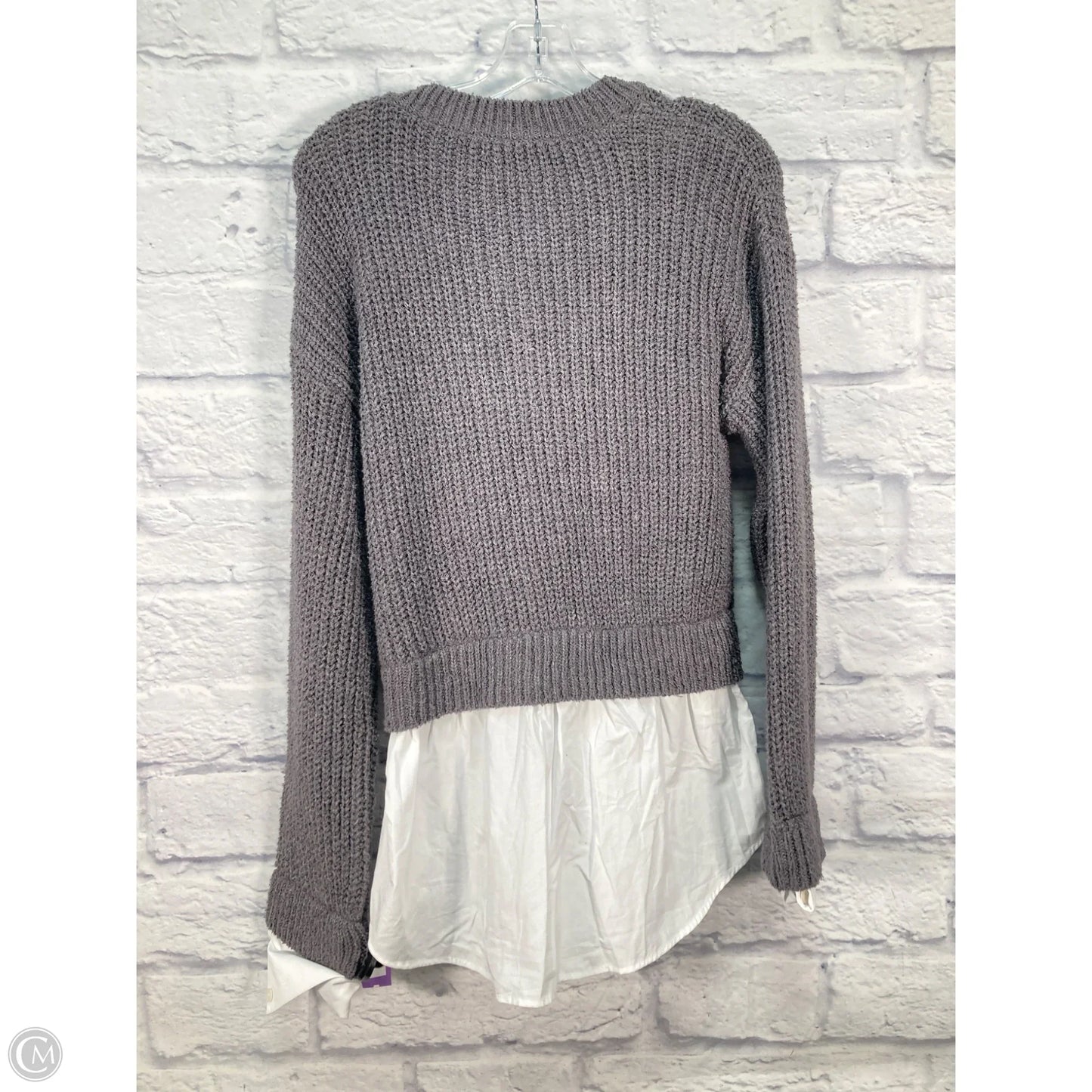 Sweater By Anthropologie In Grey, Size: S