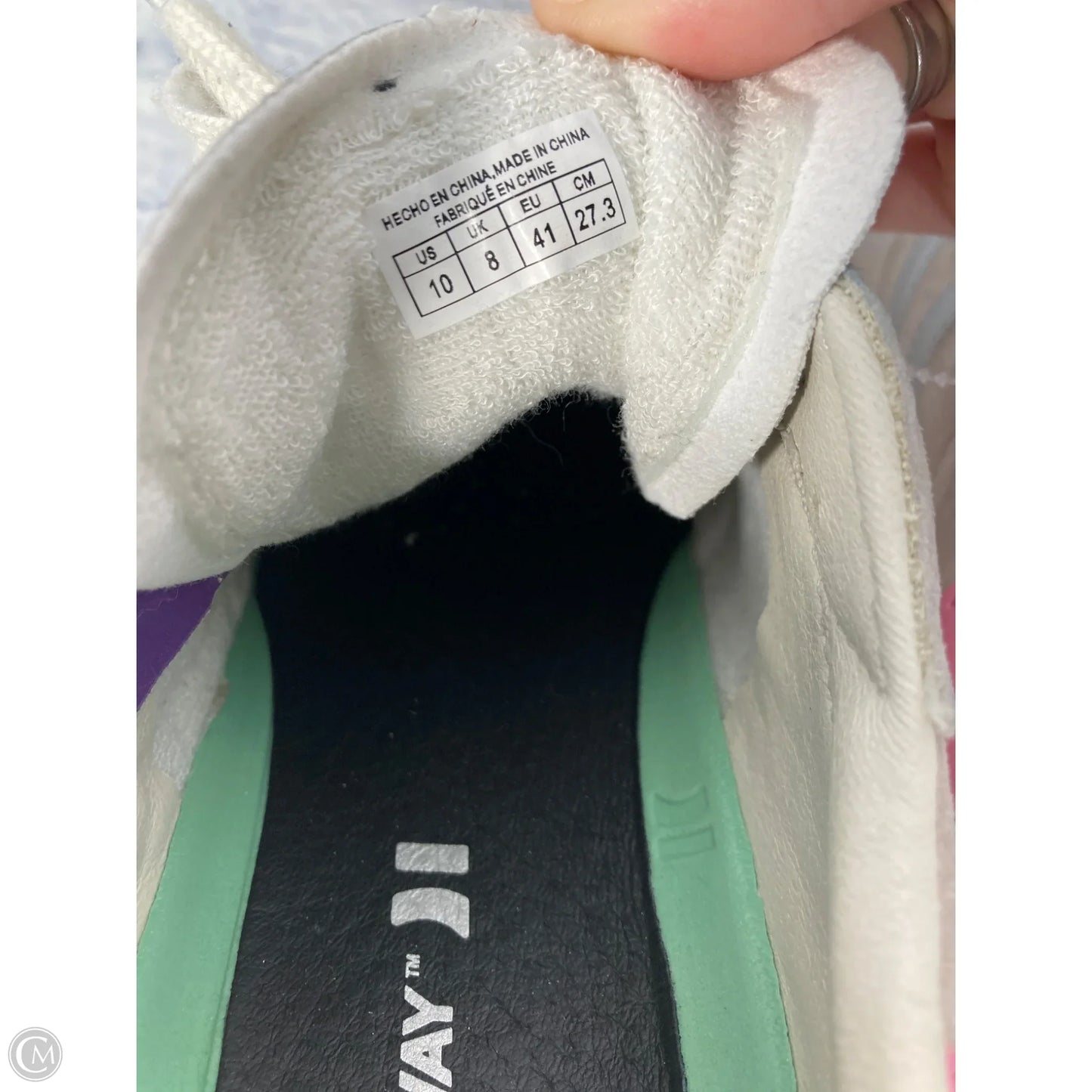Shoes Sneakers By Clothes Mentor In Grey, Size: 10