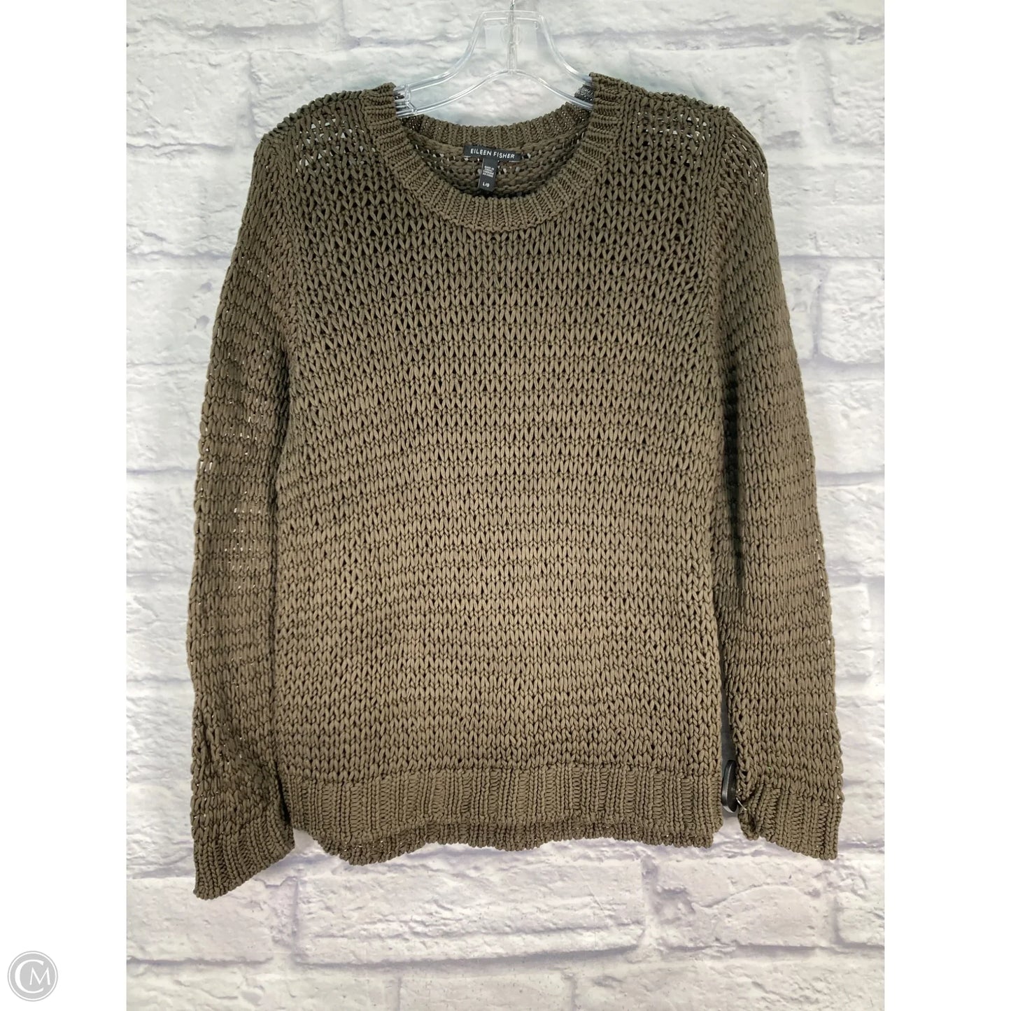 Sweater By Eileen Fisher In Green, Size: L