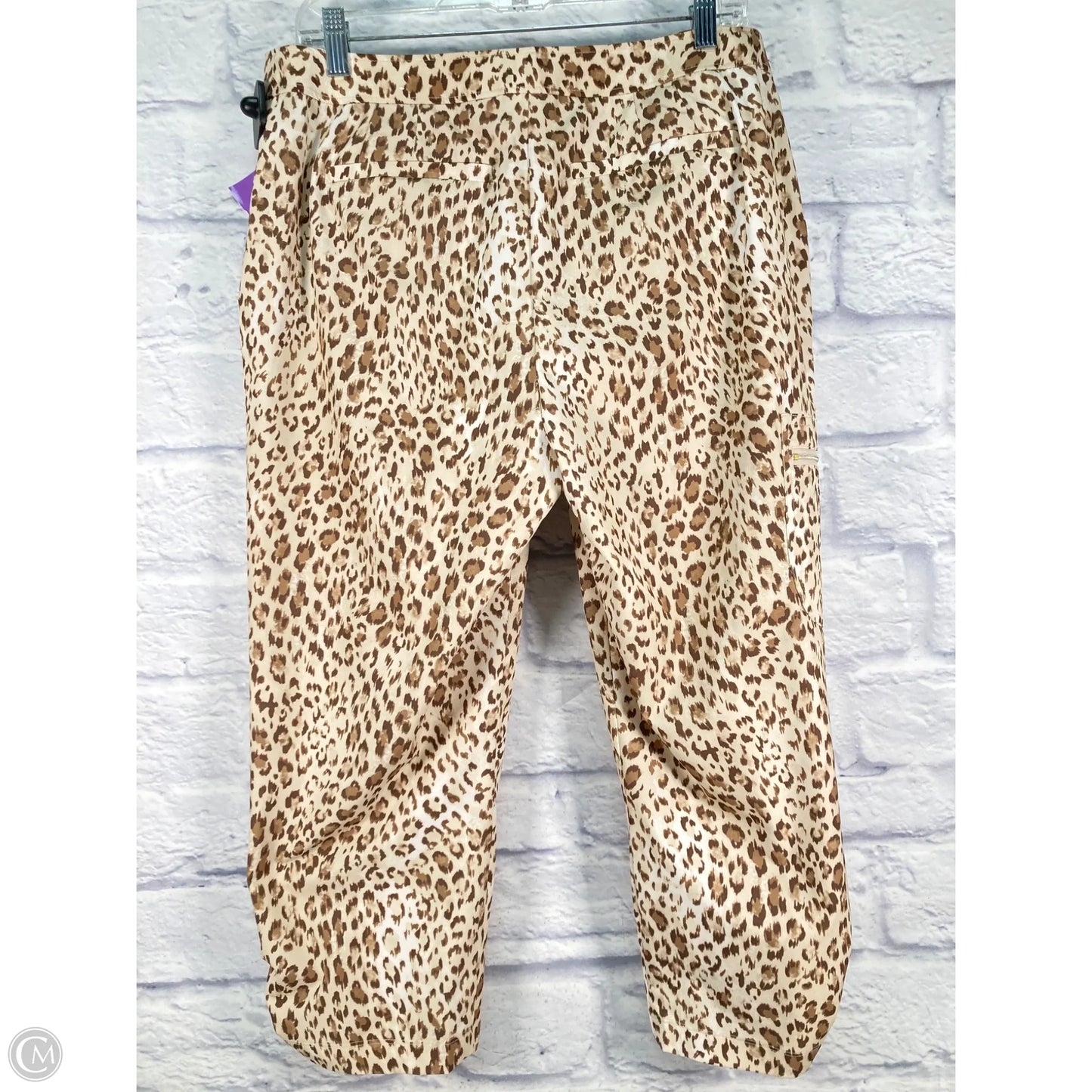Athletic Capris By Chicos In Animal Print, Size: 10