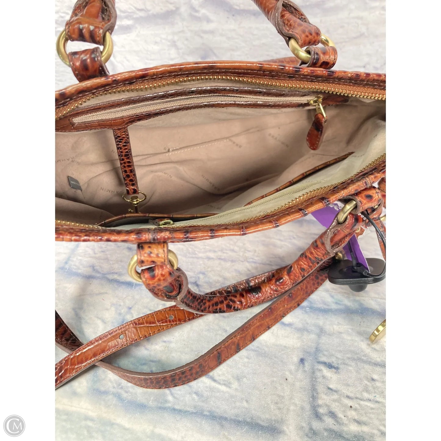 Handbag Designer By Brahmin, Size: Medium