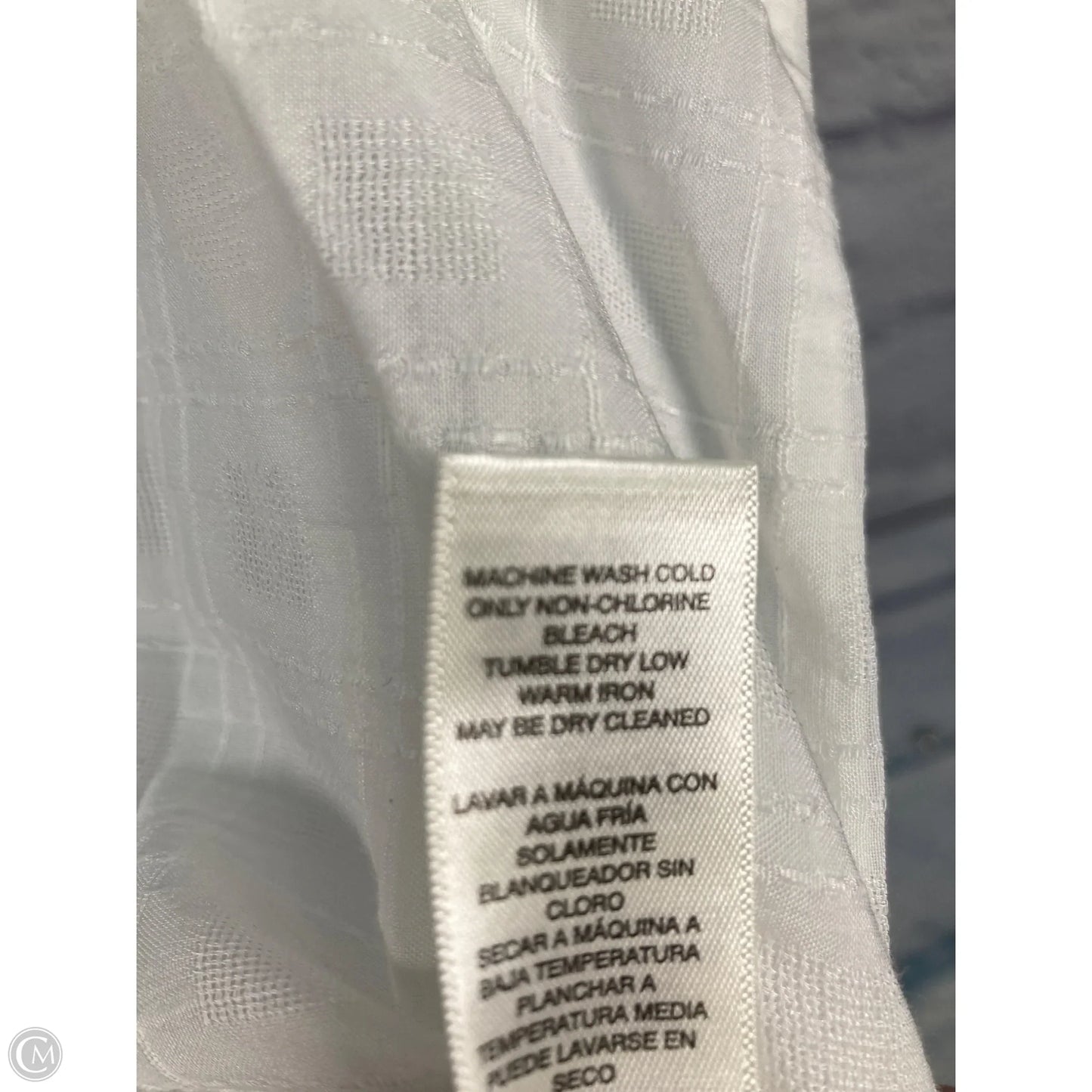 Top 3/4 Sleeve By Chicos In White, Size: Xl