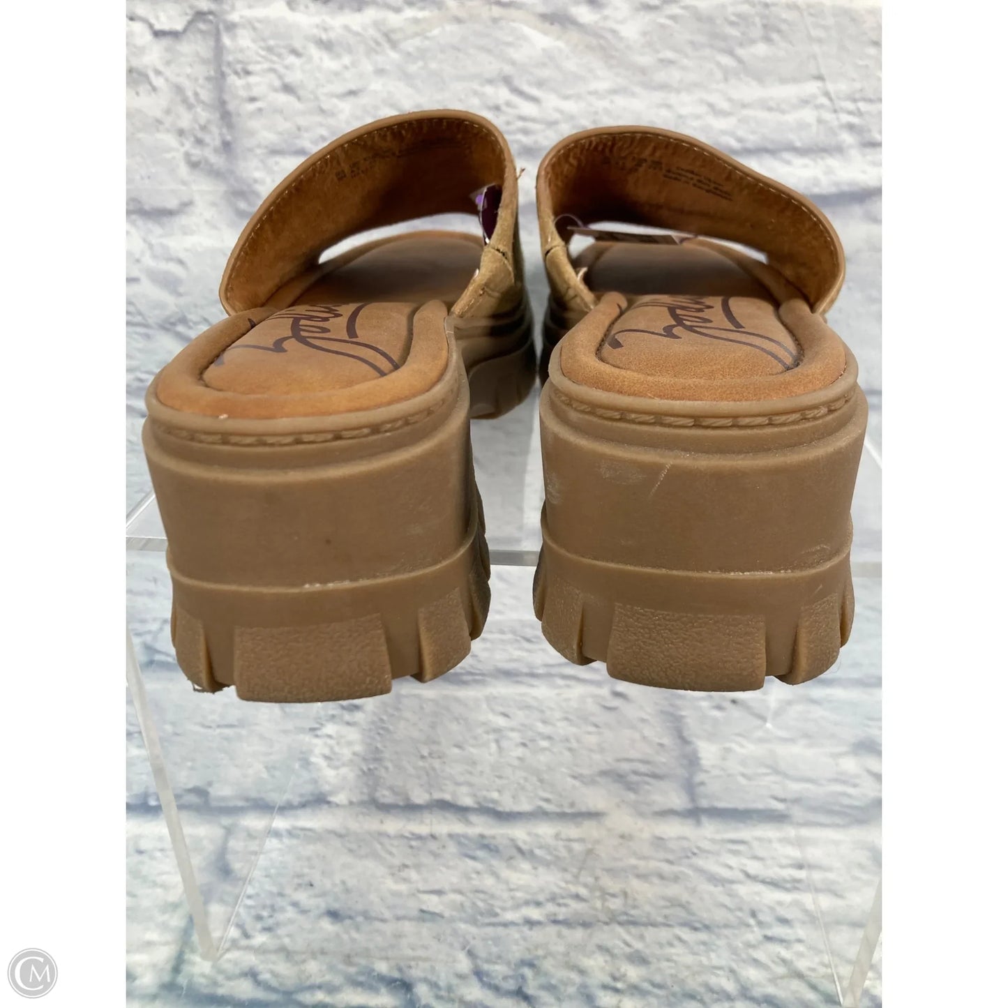 Sandals Heels Platform By Zodiac In Brown, Size: 9