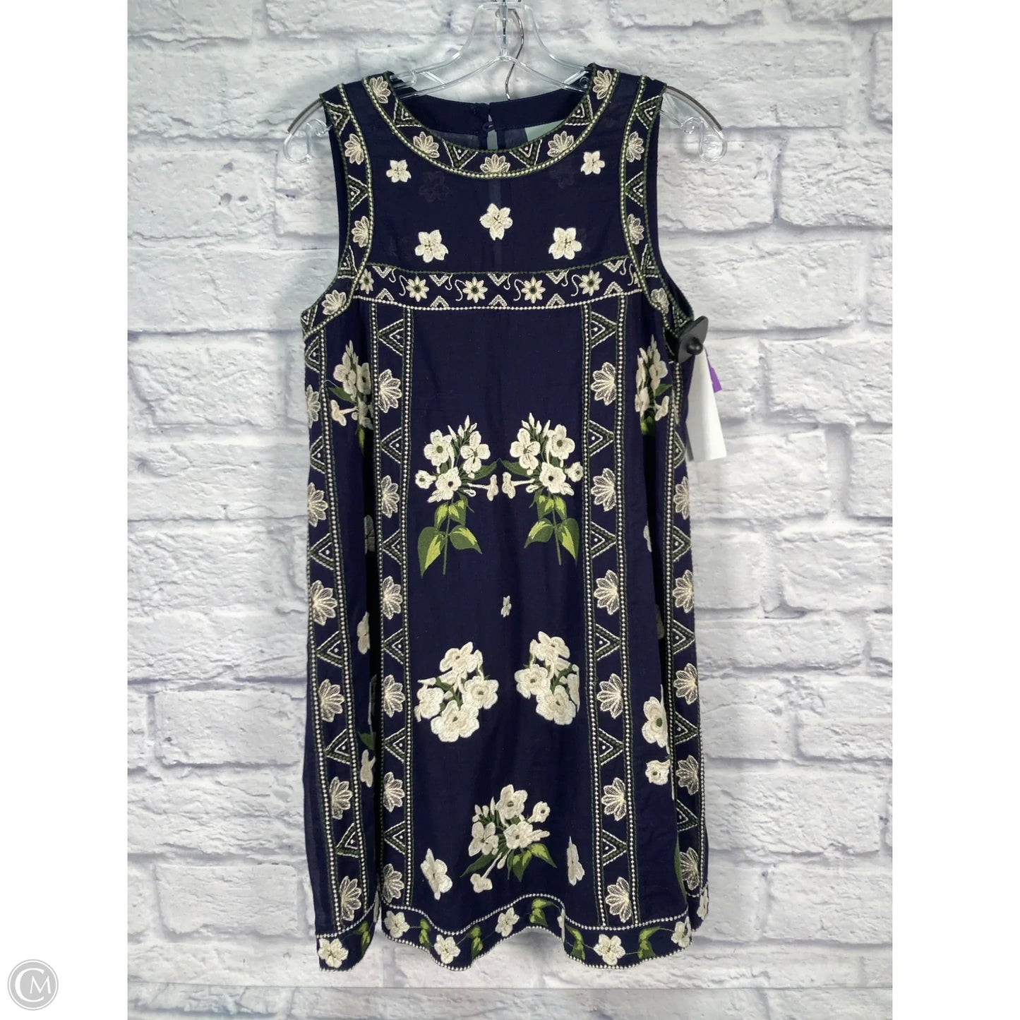 Dress Casual Short By Maeve In Blue & Green, Size: Sp