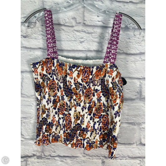 Top Sleeveless By Anthropologie In Blue & Orange, Size: M