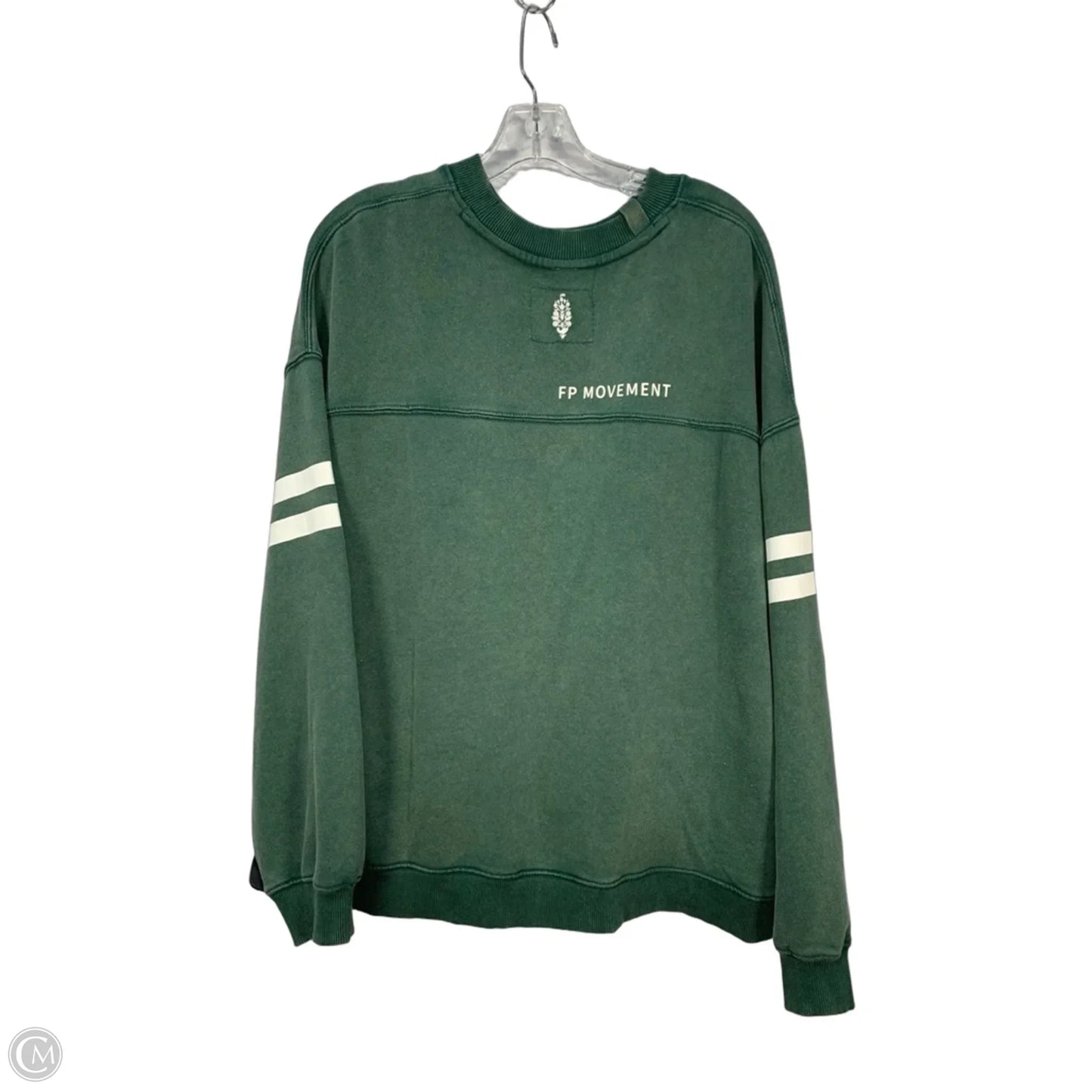 Sweatshirt Collar By Free People In Green, Size: S